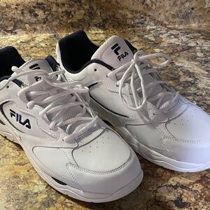Fila Men's White and Black Sneakers, like new condition